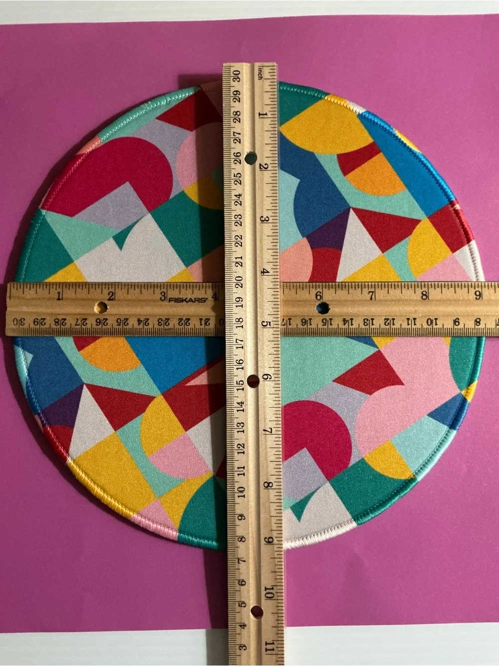 2 Matching Colorful Multicolor Art Geometric Mouse Pads